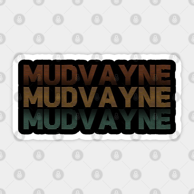 Distressed Vintage - Mudvayne Sticker by SIJI.MAREM